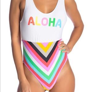 Vicious Young Babes ALOHA One Piece Bathing Suit